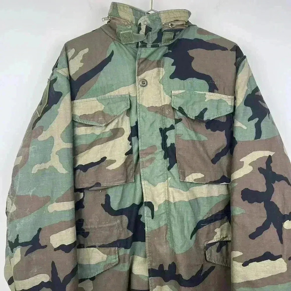 Vintage Camouflage USA Military Jacket - Utility & Style - Picture 3 of 8